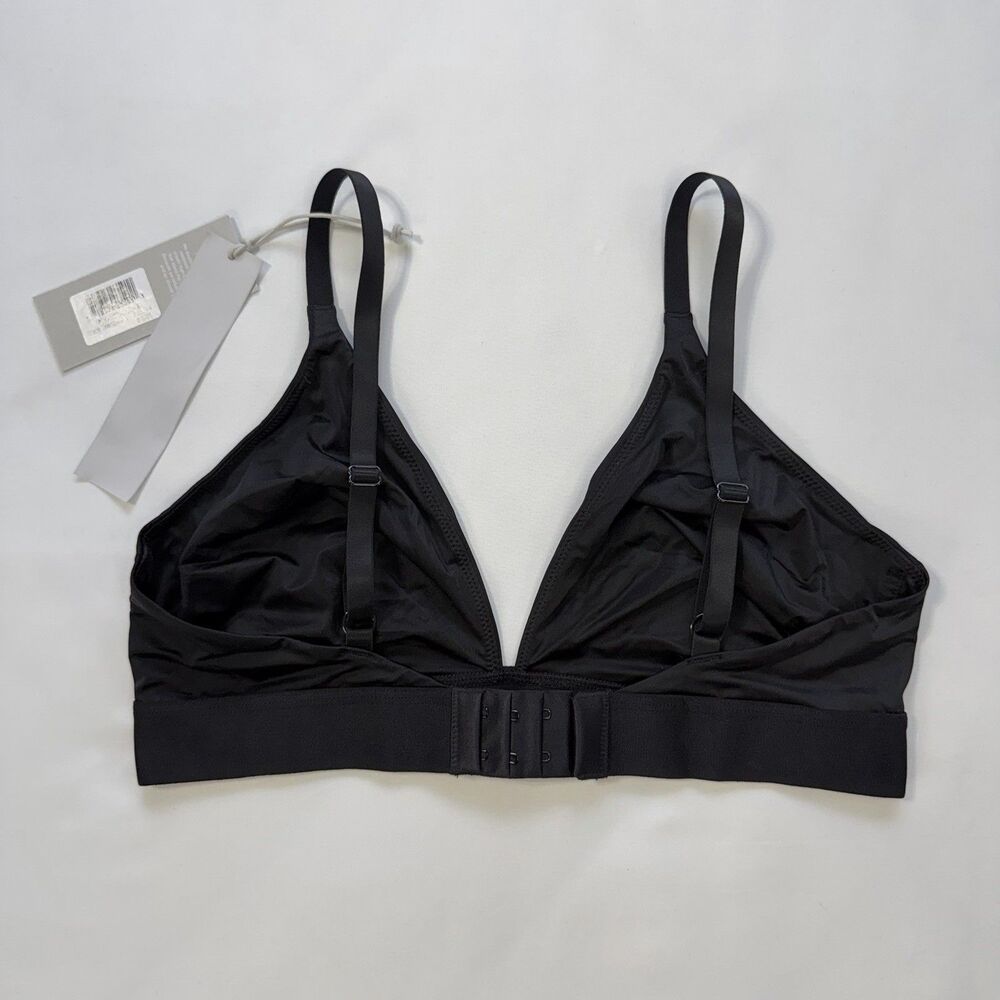 NEW Negative Glace Triangle Bra Size 4 Black Wireless Adjustable Straps - Picture 3 of 4